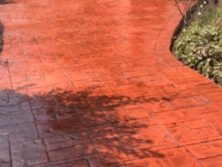 Terra-cotta printed driveway Timperley