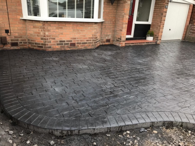 New Concrete Driveway in Flixton