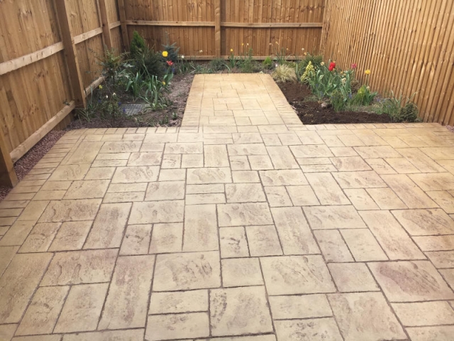 New patio in Salford by Lasting Impressions Driveways