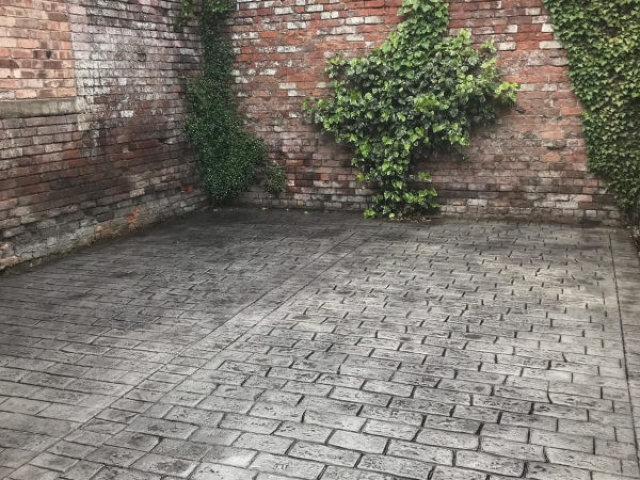 New Parking Area Installed using Pattern Imprinted Concrete in Altrincham