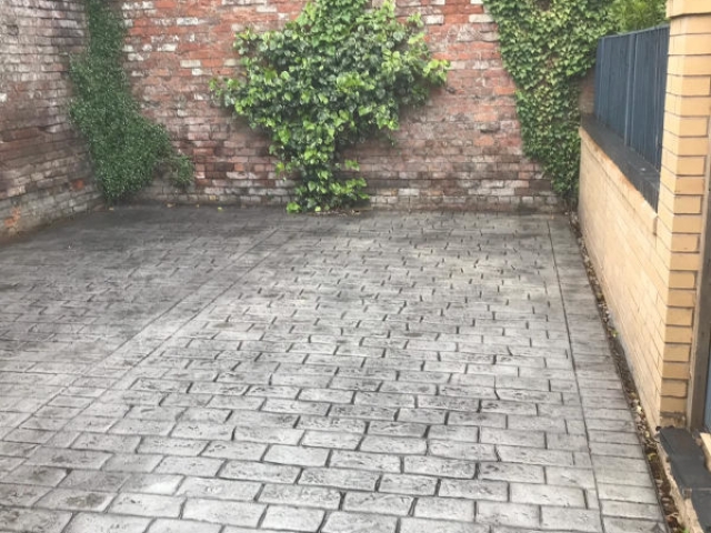 New Parking Area Installed using Pattern Imprinted Concrete in Altrincham