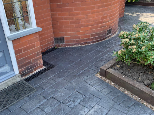 New pattern imprinted concrete driveway Sale Manchester