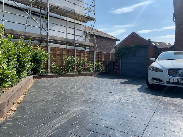 New pattern imprinted concrete driveway Sale Manchester