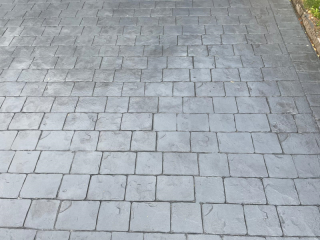 New Pattern Imprinted Concrete Driveway in Altrincham