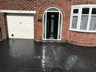 New Pattern Imprinted Concrete Driveway in Urmston New Pattern Imprinted Concrete Driveway in Urmston