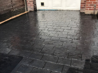 New Pattern Imprinted Concrete Driveway in Urmston New Pattern Imprinted Concrete Driveway in Urmston