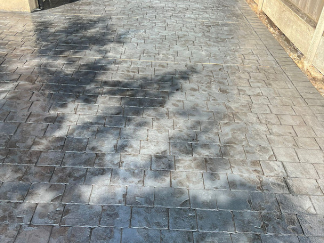 New Pattern Imprinted Driveway in Timperley Altrincham