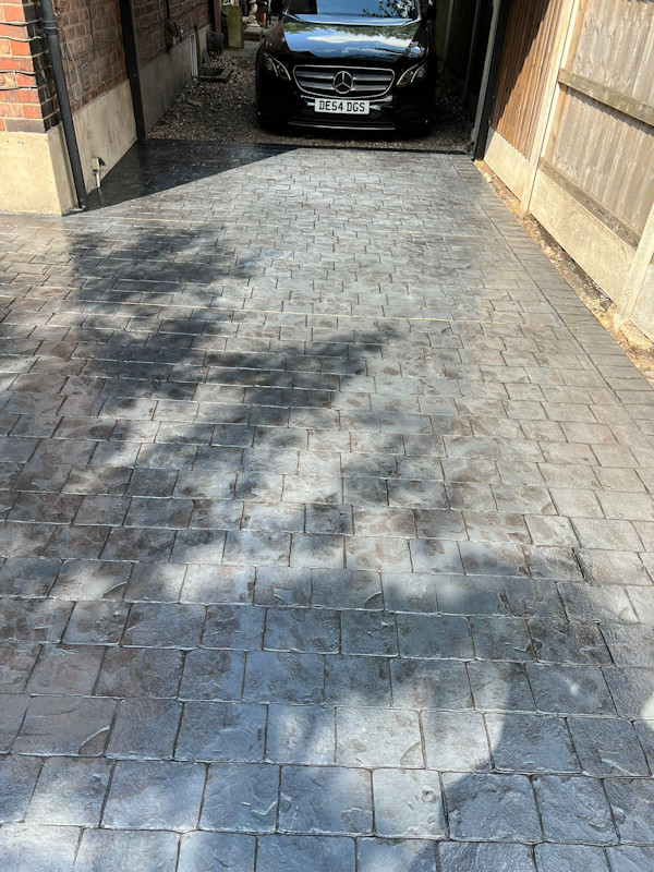 New Pattern Imprinted Driveway in Timperley Altrincham