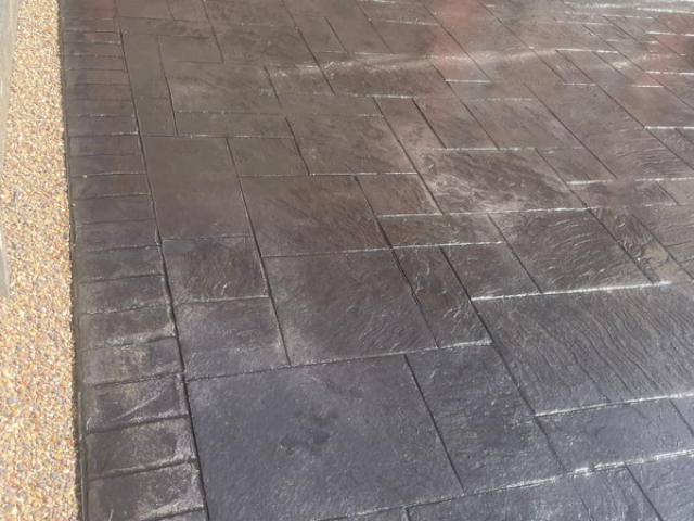 New Pattern Imprinted Driveway in Timperley Altrincham