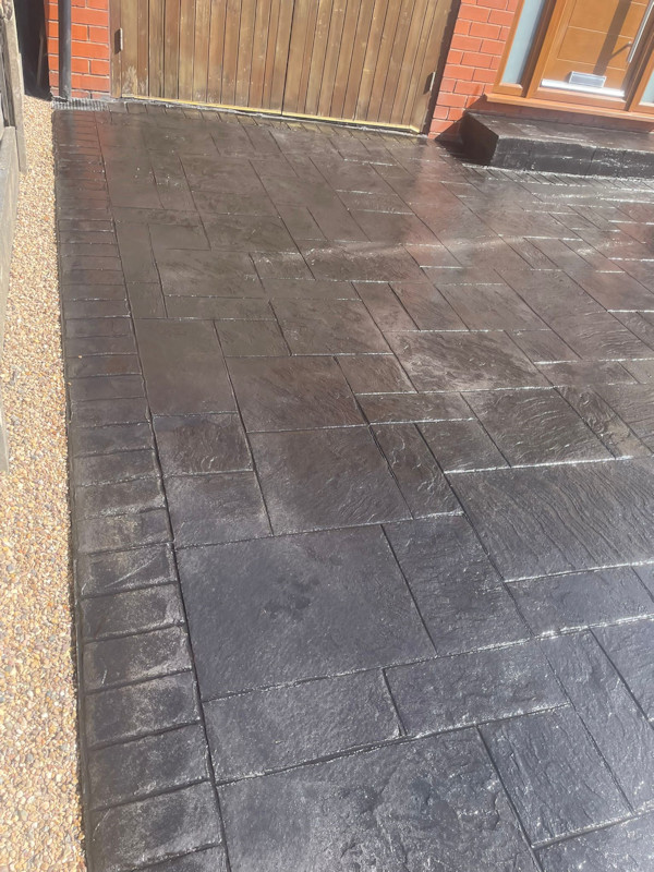 New Pattern Imprinted Driveway in Timperley Altrincham