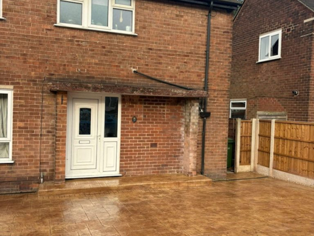 Pattern Imprinted Concrete Driveway in Timperley