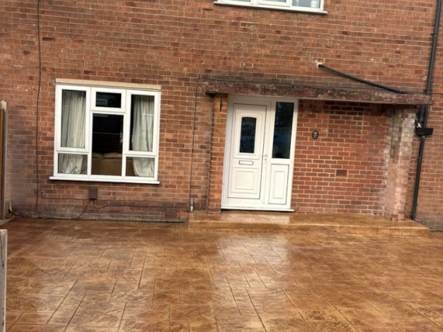 Pattern Imprinted Concrete Driveway in Timperley