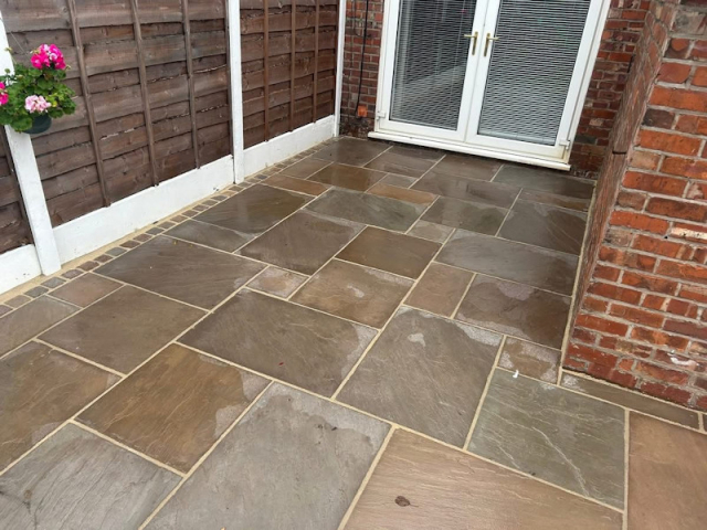 New Indian Stone Patio in Timperley