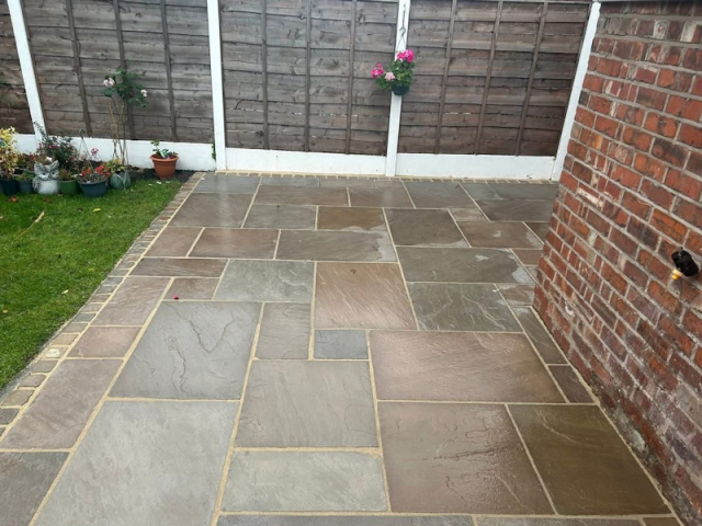 New Indian Stone Patio in Timperley