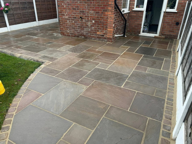 New Indian Stone Patio in Timperley