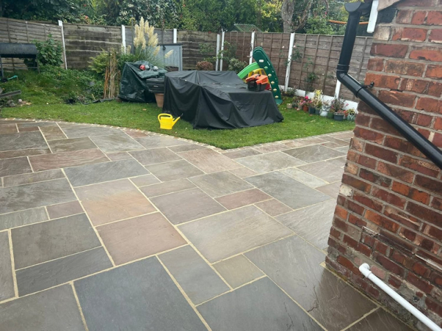 New Indian Stone Patio in Timperley